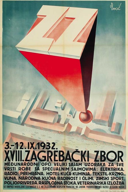Zagrebački zbor. Plakat 1932. godine